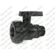 Кран полиетилен Ф20x 1/2м Кран полиетилен Ф20x 1/2м